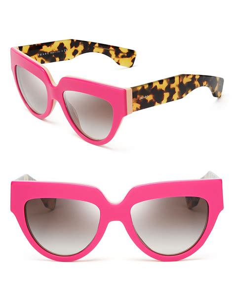 prada sunglasses women pink|rimless Prada sunglasses.